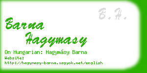 barna hagymasy business card